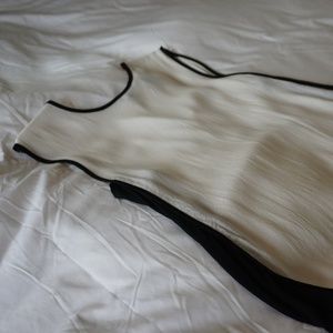 Forever 21 White and Black Blouse